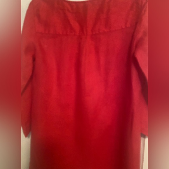 Jones New York Pink Linen Tunic Sz Medium - Picture 3 of 5